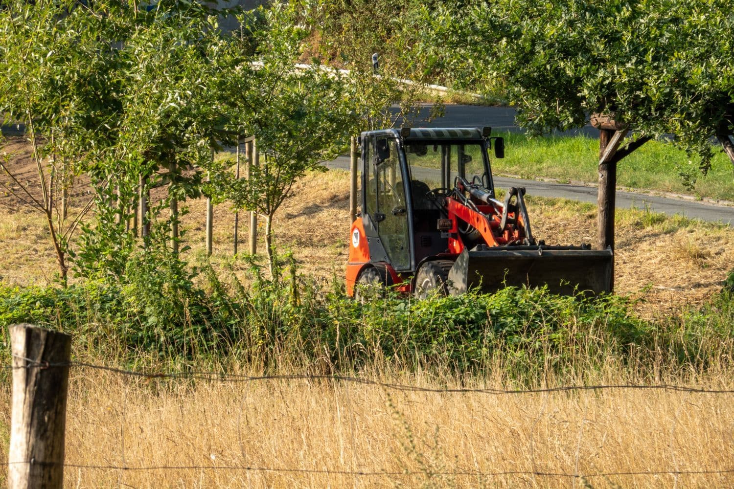 farm equipment in field