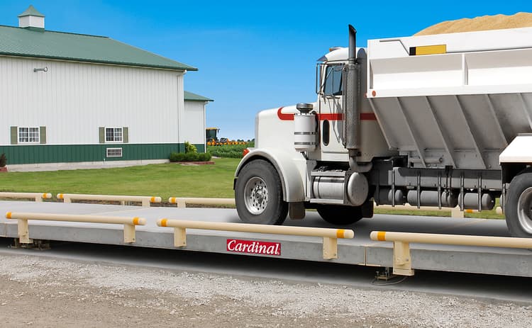 Cardinal Scale’s Harvester Precast Concrete Deck Truck Scales for Agricultural Weighing